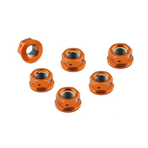 Kettenradmuttern hinten orange