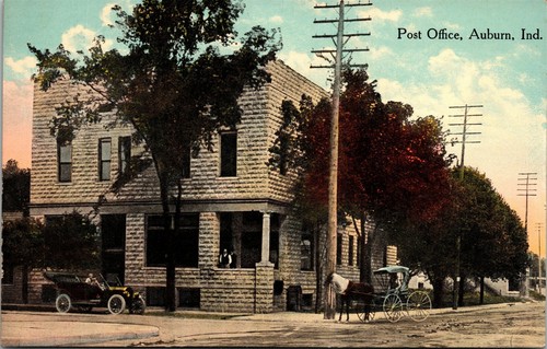 Postcard auburn post - auburn,